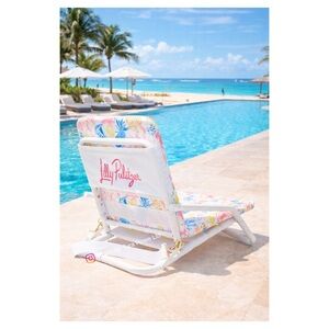🏖️ Lilly Pulitzer Barefoot Beachcombers Folding Beach or Pool Chair
